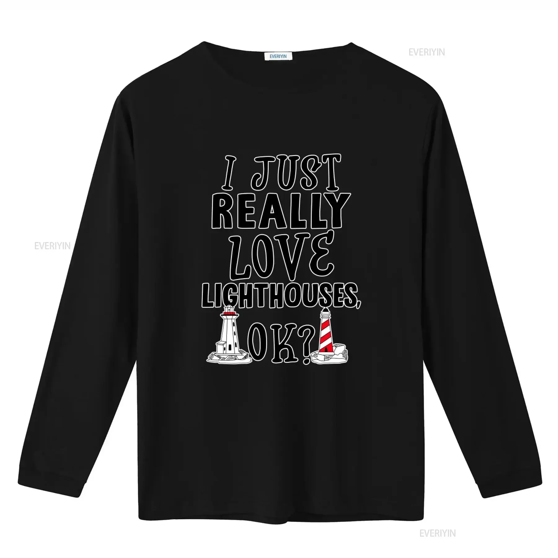I Just Really Love Lighthouses OK T Shirt Nautical Lover  vintage Washed Casual Comfortable fashion Breathable streetwear