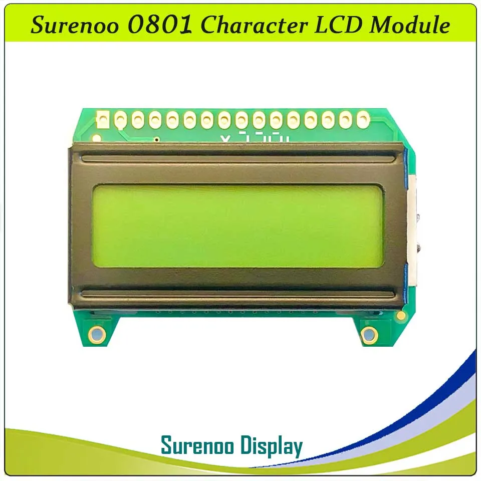 Imagem -03 - Surenono-módulo de Tela Lcd 0801 801 8x1 8x1 Lcm Aip31066 Splc780d Ks0066 Hd44780