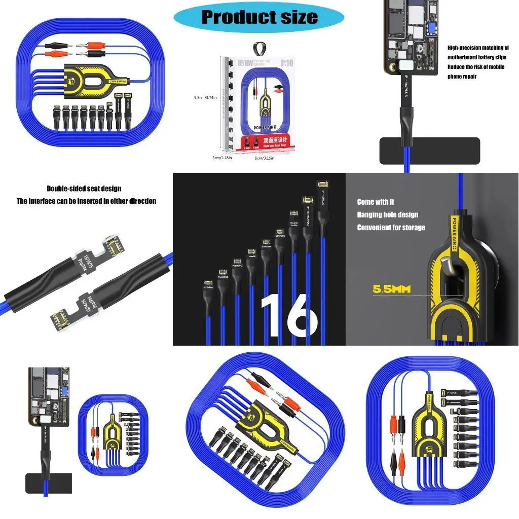 

652F 10 Линия зарядки с несколькими устройствами для ремонта смартфонного телефона