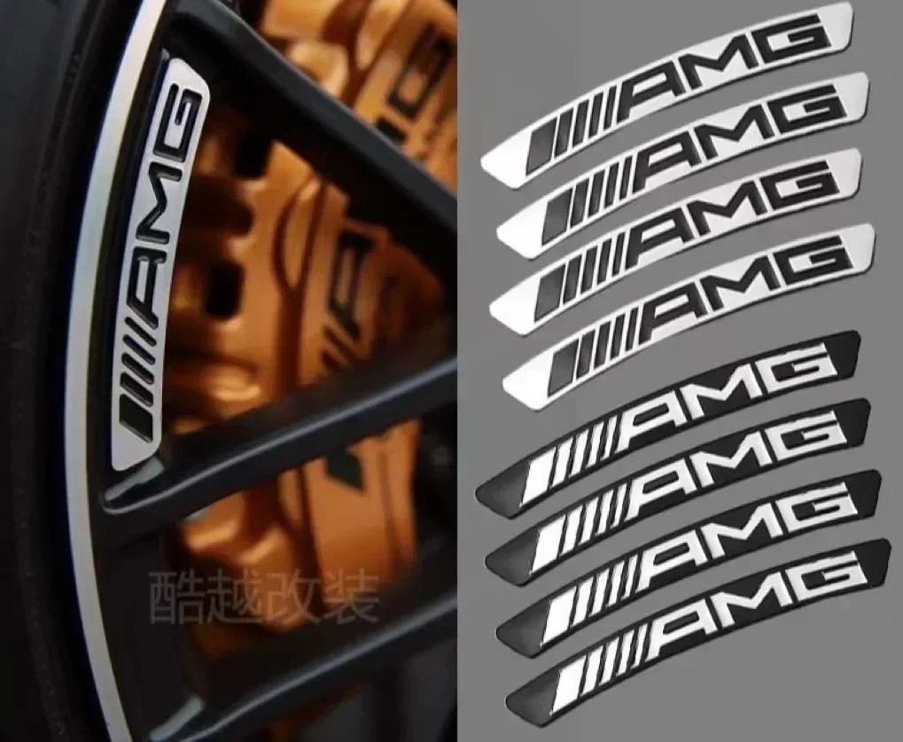 

Наклейки на алюминиевые колесные диски (4 шт.) для Mercedes-Benz W204 W205 W211 AMG W212 W213 W203 Smart 451 Fortwo W176 W124