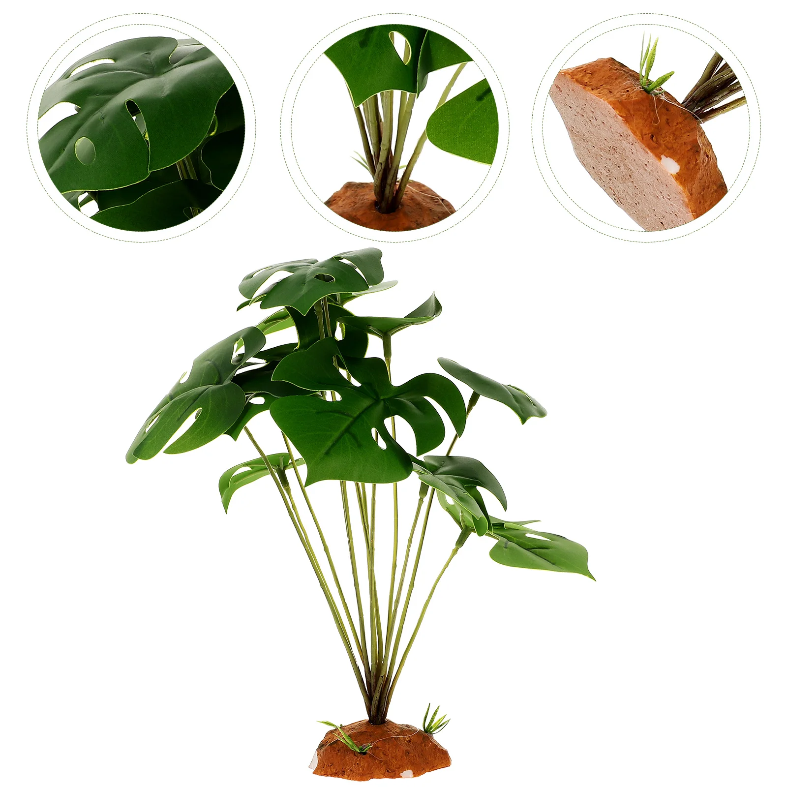 

Decorative Plants Reptile Terrarium Habitat Tank Artificial Plant lizard frog chameleon snake reptile tank landscape plants pet