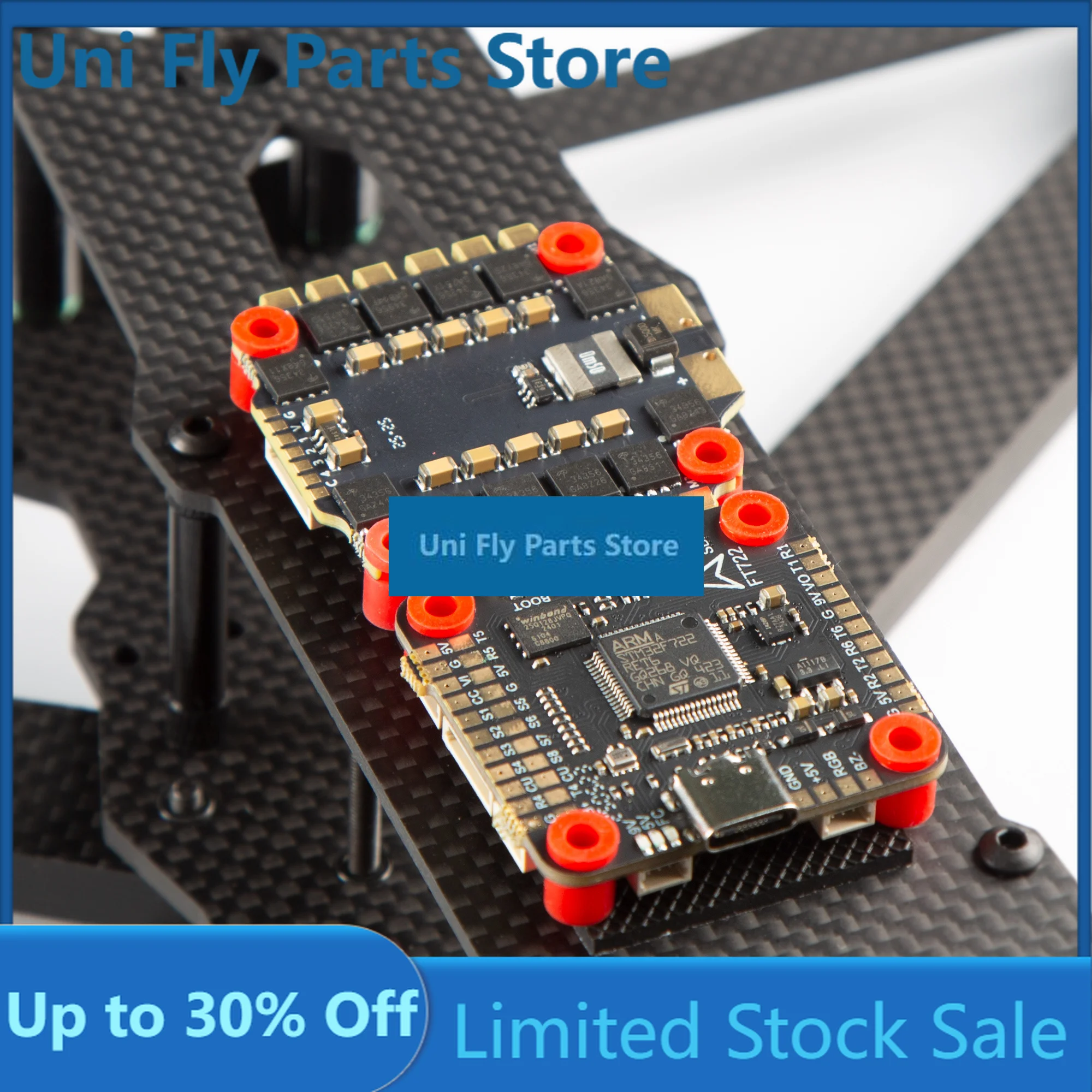 UniFlyF722 V2 Stack F7 Flight Controller 3-6S Lipo 50A/60A/65A 4in1 BLheli_S ESC For DIY RC FPV Freestyle Racing Drone Quadcopte
