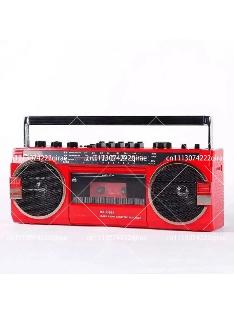 Retro Portable Cassette Player AM/FM/SW Radio Bluetooth Speaker Music Recorder
