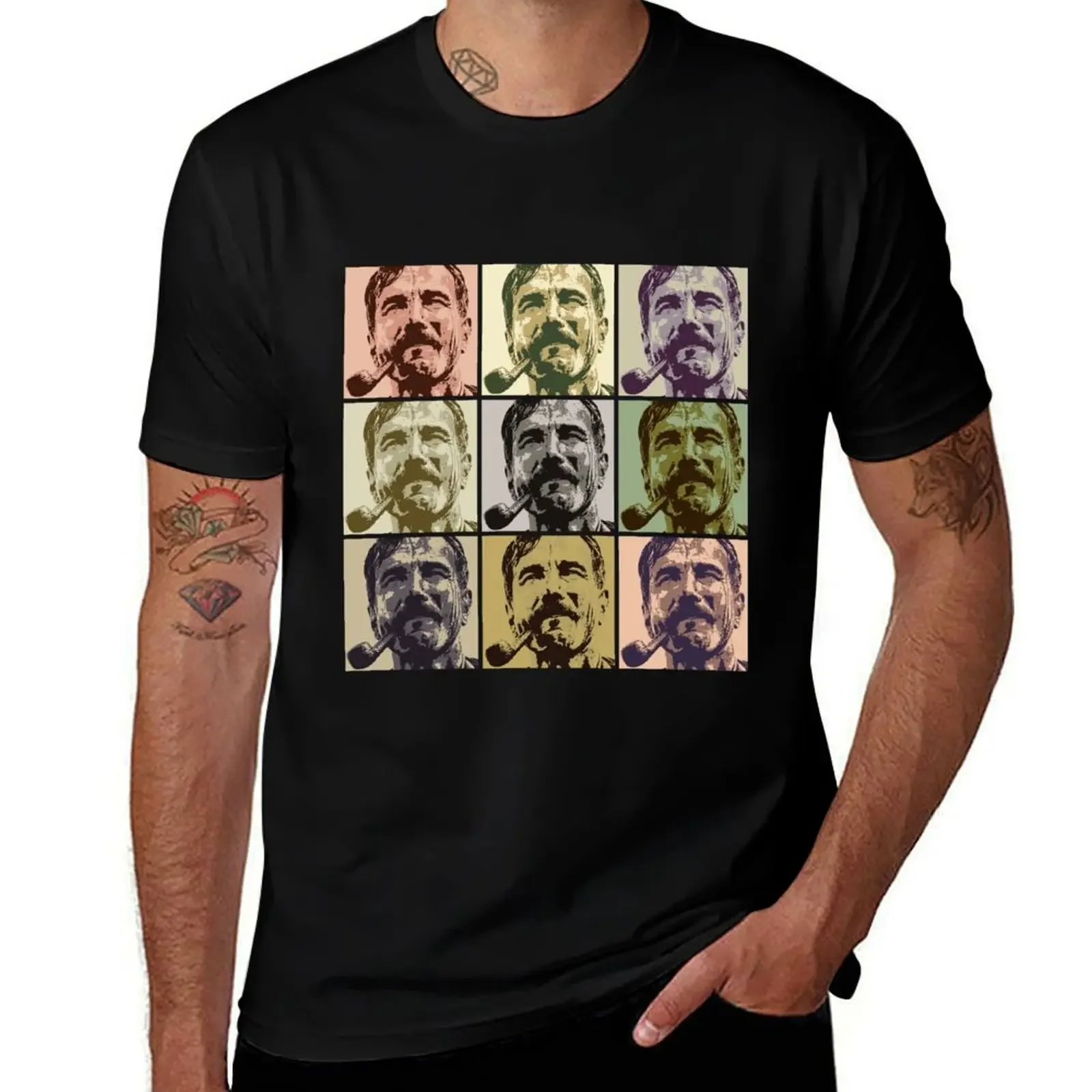 

Daniel Day-Lewis Plainview There Will Be Blood Pose T-Shirt boys animal print summer 2025 oversized t shirt men