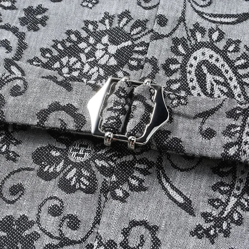 Jaqueta masculina cinza estampada sem mangas, colete com decote em V de peito único, tamanhos asiáticos M-5XL 6XL 7XL 8XL