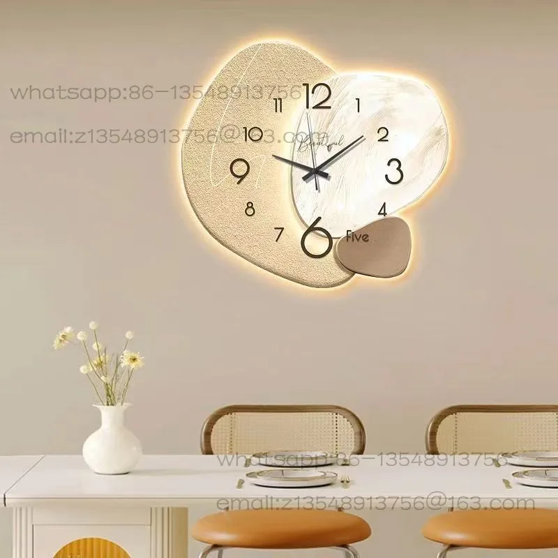Living room luxury fashion wall clock simple modern decoration hanging quartz dining room hanging watch
