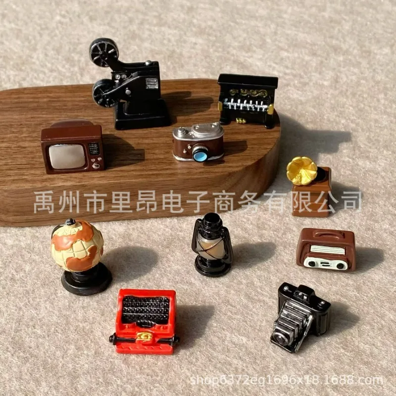 Doll Houses Figure Retro Nostalgic Figurine Mini Home Decoration Camera Miniatures Model Miniature Creative