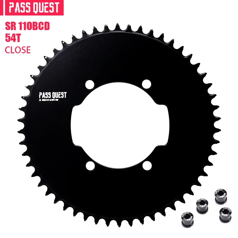 PASS QUEST 110 bcd kettingblad voor SRM Power meter Oorsprong Crank Narrow Wide Kettingwiel 110bcd AERO 4 bout Fietskettingblad