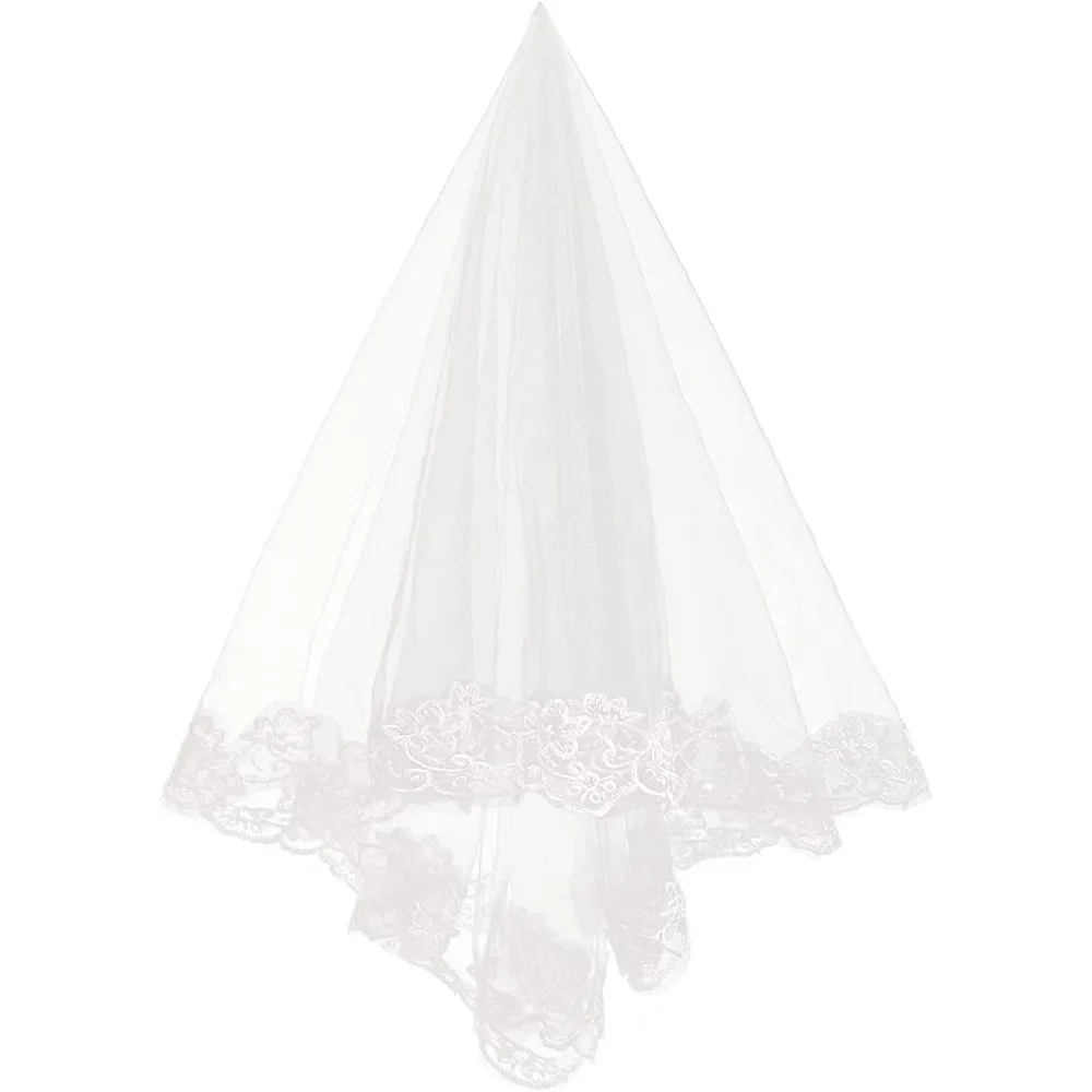 Velo de novia para novias, velo de novia para mujer, velo de catedral de tul simple para despedida de soltera y boda, W-V-1