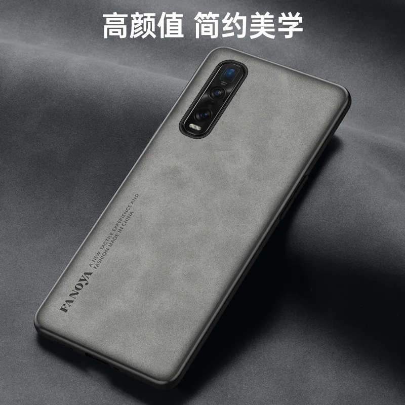 Чехол Oppo Find X2 Pro CPH2025 из искусственной кожи, жесткая задняя крышка из поликарбоната, матовый ударопрочный чехол для телефона Oppo Find X2 Pro CPH2025