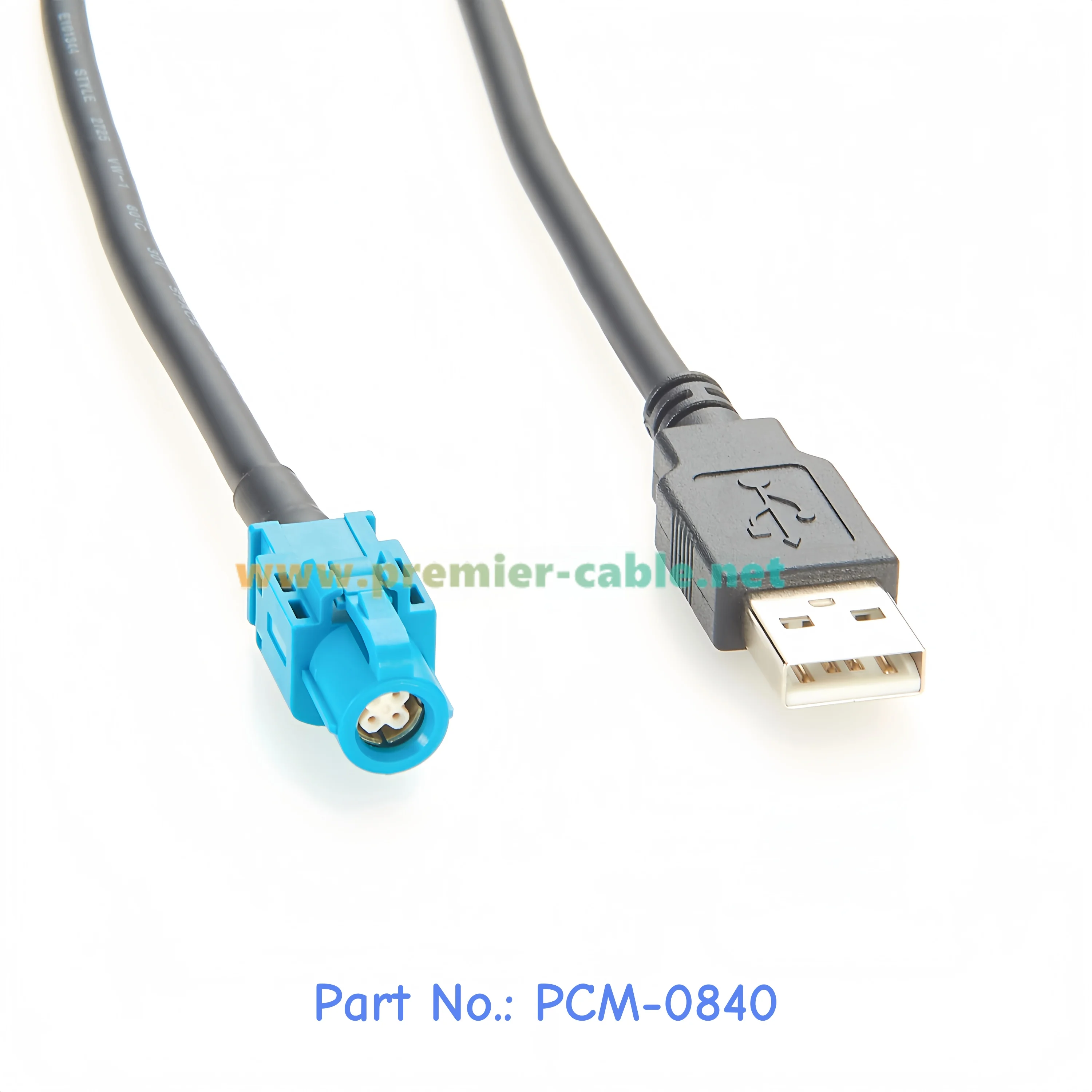 HSD to USB Cable, HSD 4 Pin Z Code Female to USB 2.0 A Type Male Extension Cable for Car Head Unit Control Screen RCC NAC, 1m