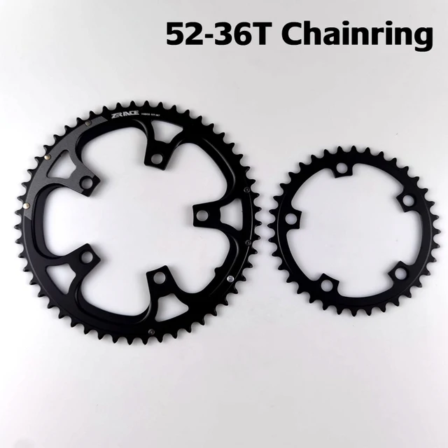 ZRACE RX Chainset Repair parts, RX Crank, Chainring 50/34T, 52/36T and 53/39T, 1X Chain Ring 38T, 40T, 42T and 44T