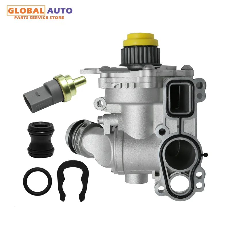 

New OEM 06H121026AE 06H121026AB Water Pump with Thermostat Assembly 06H121026T Suits for VW Jetta Passat AUDI Q5 TT 1.8T 2.0T