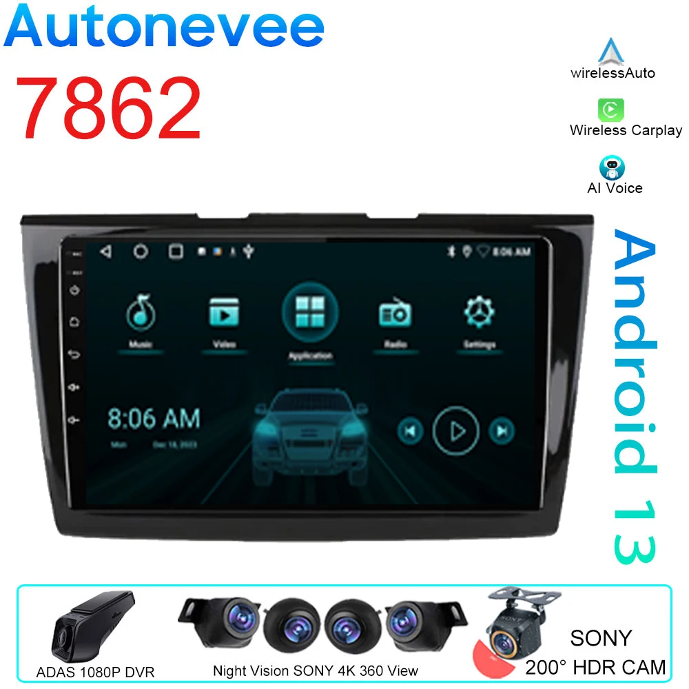 

QLED For Ford Taurus 2015-2018 Video Player Android Auto Car Radio GPS Navigation 5G WIFI Multimedia Stereo Carplay No 2din DVD