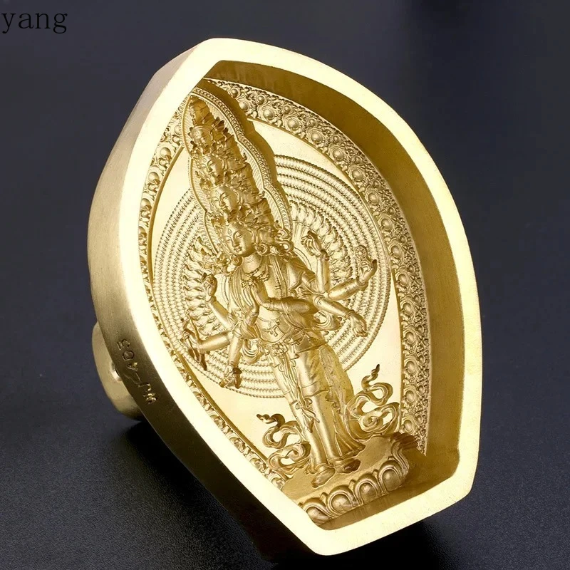 CX Copper Brass Thousands Hands Guanyin tsatsa mould Buddha statue Tibet Thousand-Hand Kwan-yin TSHA-TSHA mold