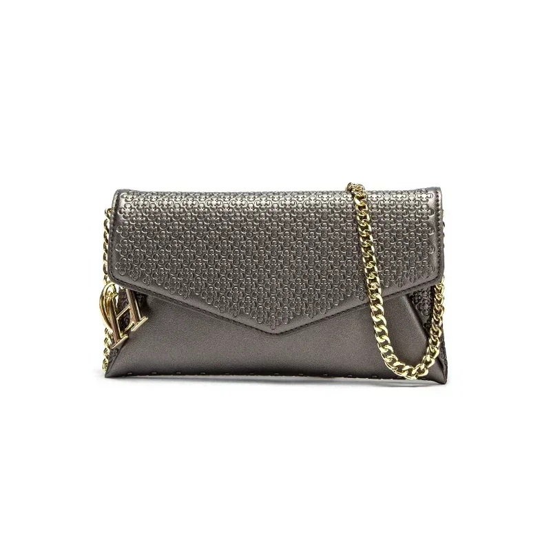 CH أزياء المرأة حقيبة كروسبودي محكم الجلود الفاصل الذهب سلسلة شعار التفاصيل مساء حزب المحفظة الساخن بيع