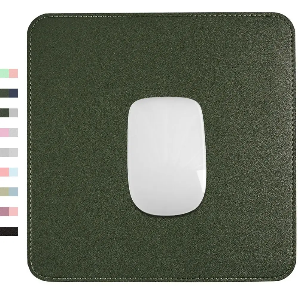 Front and Back Color Matching Leather Mouse Pad Non-slip Lock Edge Mice Mat Writing Mat Gaming Accessories Laptop Table Mat