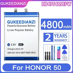 GUKEEDIANZI Replacement Battery HB476489EFW 4800mAh For huawei HONOR 50 for HONOR50 Mobile Phone Batteries