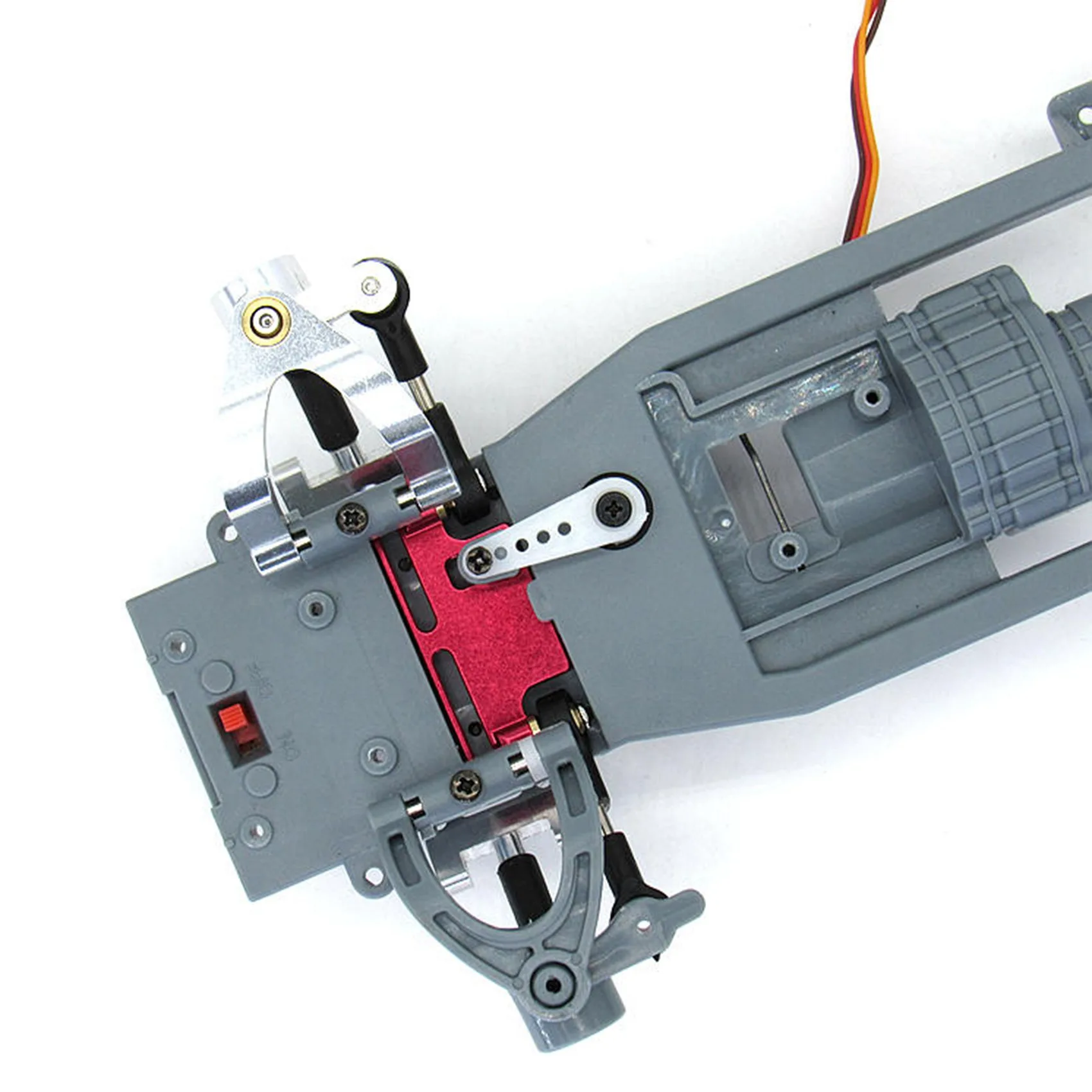 WPL D12 مجموعة توجيه معدنية لشاحنة RC ، قطع غيار ترقية السيارة ، كتلة التوجيه الجمعية ، قطع الغيار ، الأحمر ، 1 ، 10