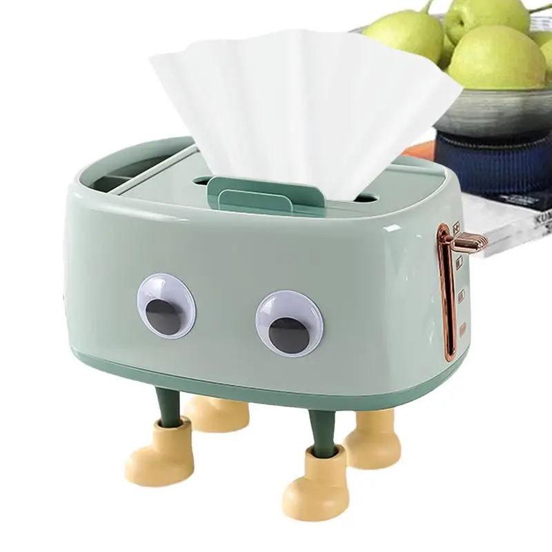 

Многофункциональный органайзер для салфеток, коробка с крышкой и хранилищем, милая мультяшная Подставка-диспенсер для бумажных салфеток для спальни, кухни