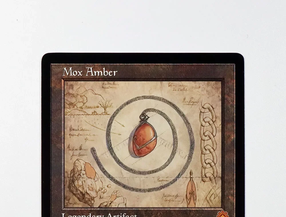 (Mox Amber) TCG بطاقات الوكيل السحري لعبة سوداء عالية الجودة لوحة تجميع الوكيل لعب أوراق التداول الوكيل