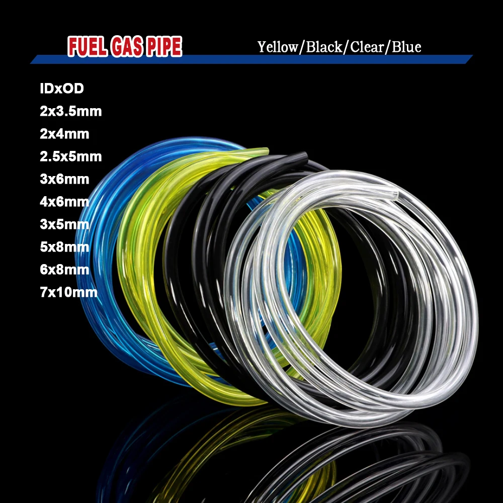 1~30M Fuel Line Hose Small Engine Tube 2x3.5 2.5x5 3x5 3x6 4x6 5x8 6x8 7x10mm Petrol Pipe for Trimmer Chainsaw Blower Line Tool
