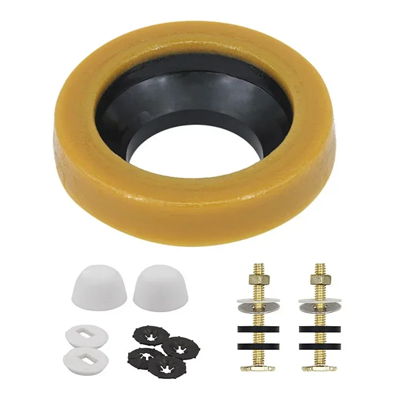 

Extra Thick Toilet Wax Ring with Flange Bolts for Floor Toilets New Install or Reinstallation for 3-inch or 4-inch Waste Line