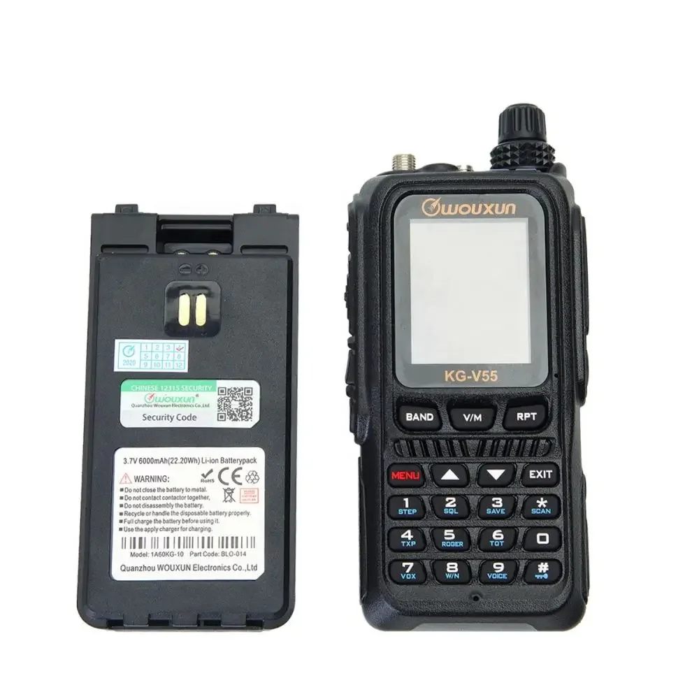 Imagem -06 - Wouxun-walkie Talkie com Banda Dupla uv Receptor de Digitalização Analógica Wcdma Rede Pública kg V55 4g Lte 3g