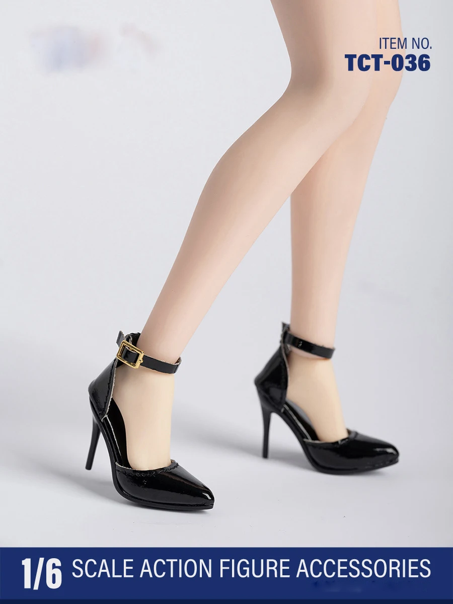 1/6 Scale Female Soldier High Heels Shoes Fashion Girls Figures Sandals Pointed-toe Sandals For Action Figure BJD Doll Toy Shoes
