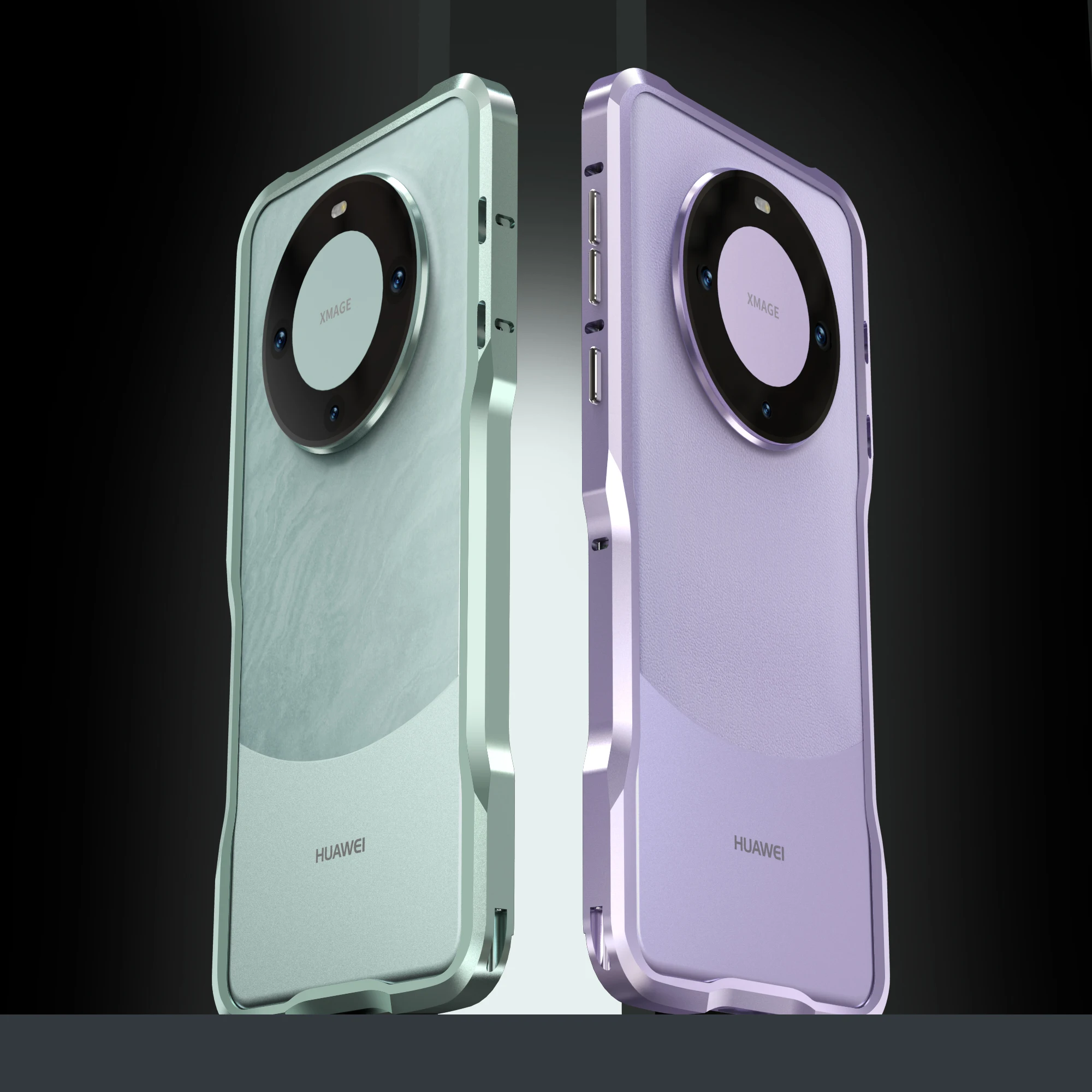 

Luphie Cases For Huawei Mate60 Mate 60 Pura80 Pura70 Pro+ Ultra Shockproof Armor Metal Bumper Irregularly Aluminum Cover Case