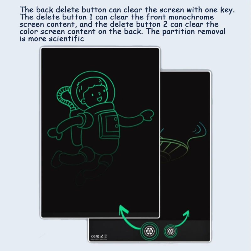 11.5 Inch Colorful Ultrathin Full Screen LCD Writing Tablet Built-in Magnets Innovative Drawing Pad Memo Board(White)