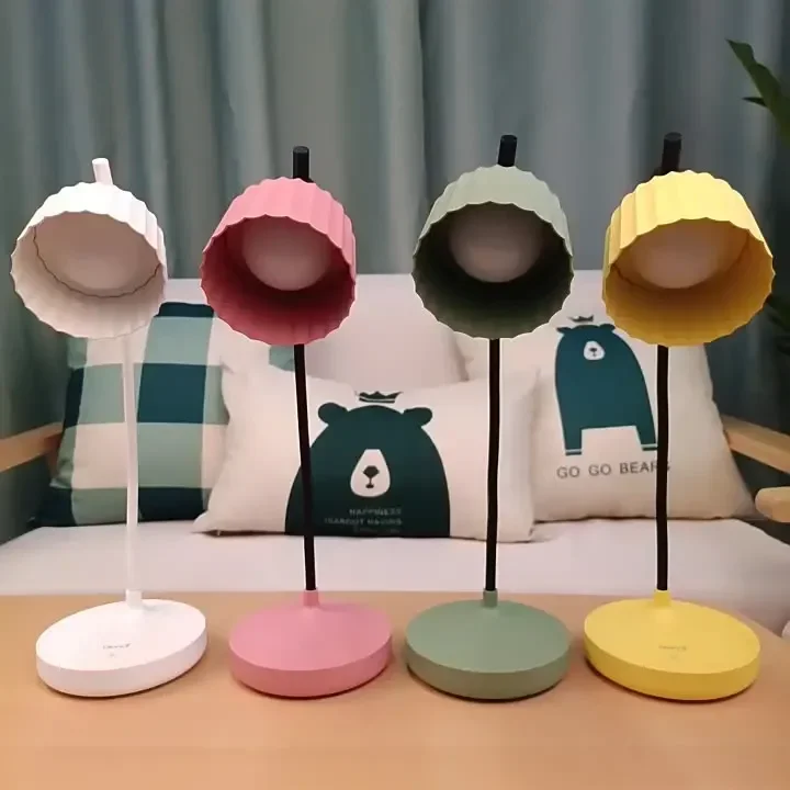 LED Table Lamp USB Desktop Student Bedroom Bedside Office Reading Study Night Light Desk Lamps Indoor Lighting Eye Protection
