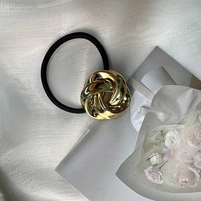 4pcs Fashion Women\'s Hair Accessories Elegant High Ponytail Flower Hair Rope for Daily Holiday Wear Girl Rubber Band Accessories