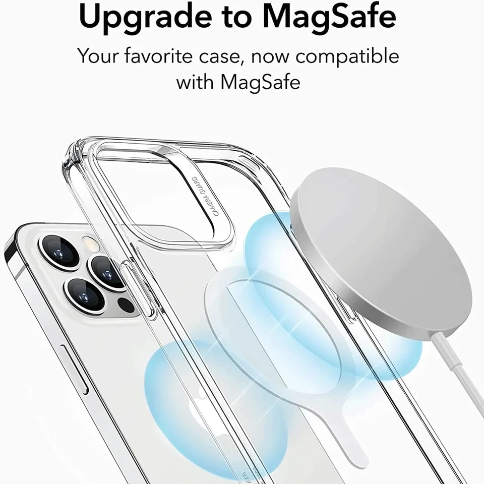 Adaptador magnético universal con anillo, compatible con Magsafe iPhone, carga inalámbrica, placa metálica redonda 2