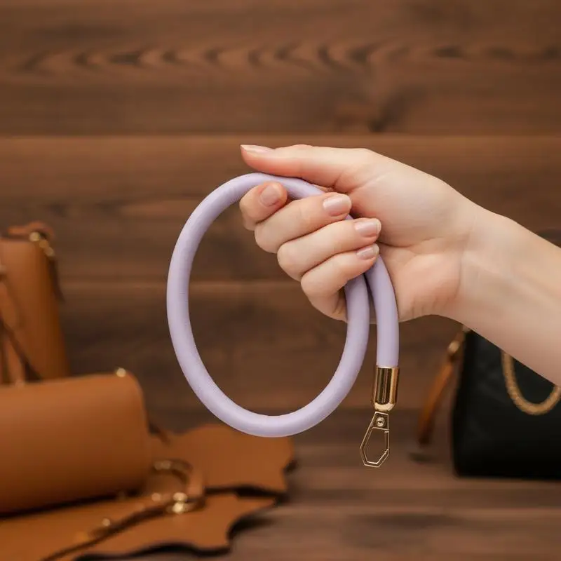 

40CM Gold Chain Buckle Bag Strap PU Leather Short Handle Replacement Belt for Women's Handbag Purse Accessory
