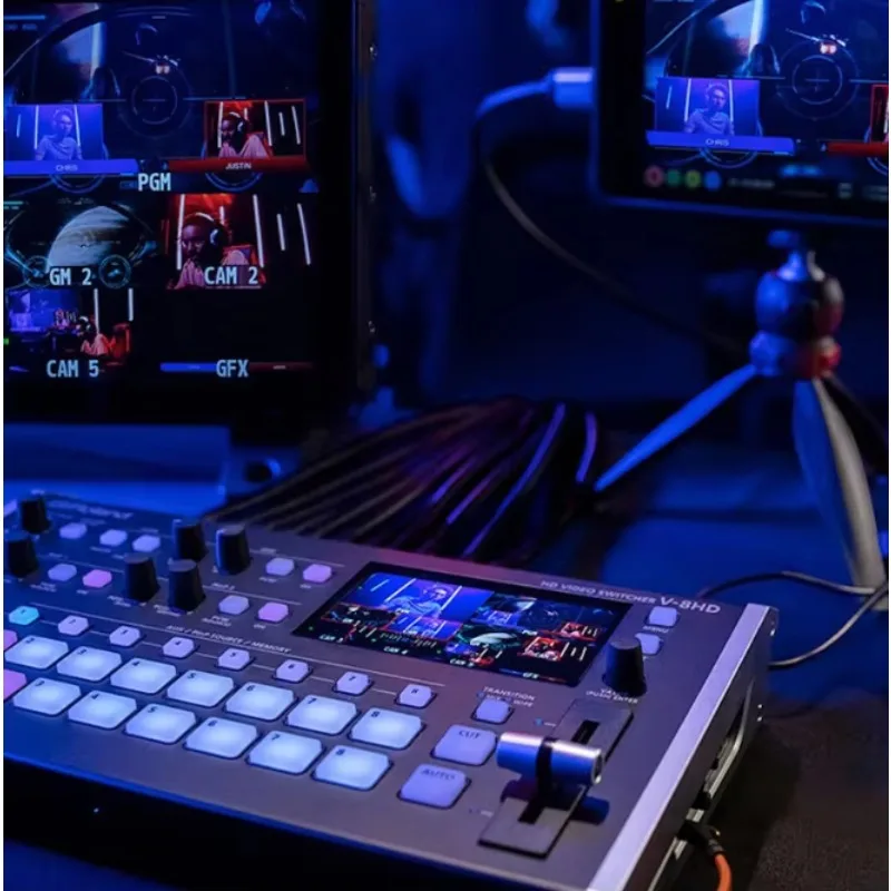 Roland V-8HD Live Streaming Guide Switching Station 8-channel HD MI Multi Machine Video Conference