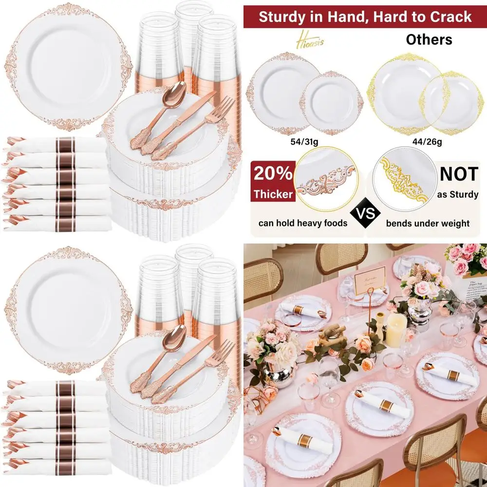 Set Of 350 Rose Gol…