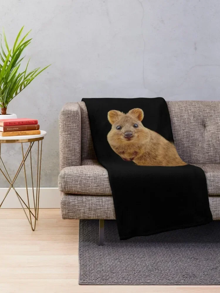 quokka Throw Blanket decorative Designers Hairys Blankets