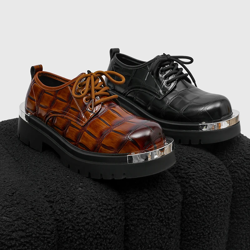 

Мужские высококачественные прочные повседневные туфли большого размера, бестселлер, с мягкой подошвой, удобные, без застежек, на толстой подошве, с круглым носком, плоские.