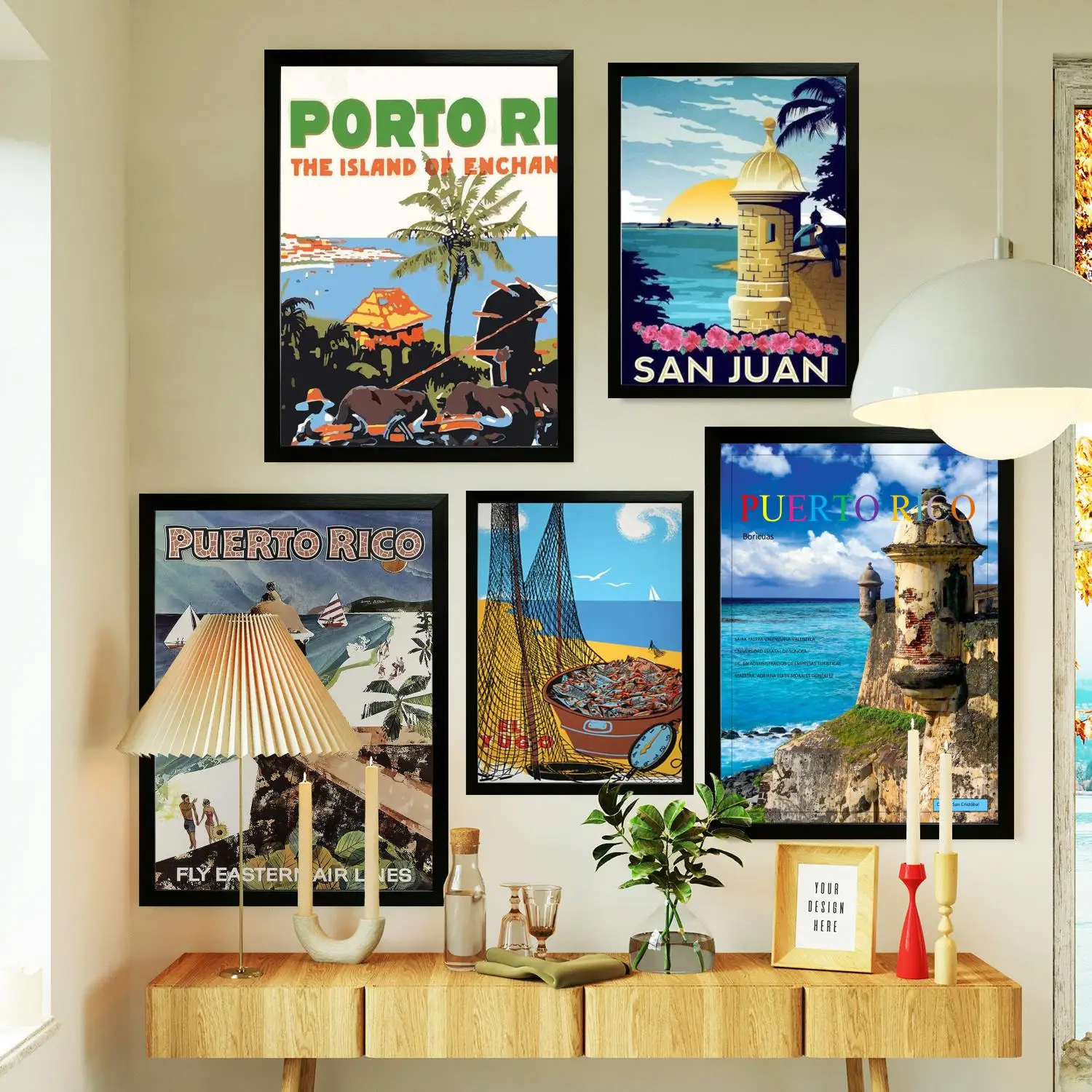 puerto rico Poster Prints Wall Art Canvas Painting Poster For Modern Family Living Room Home Decor