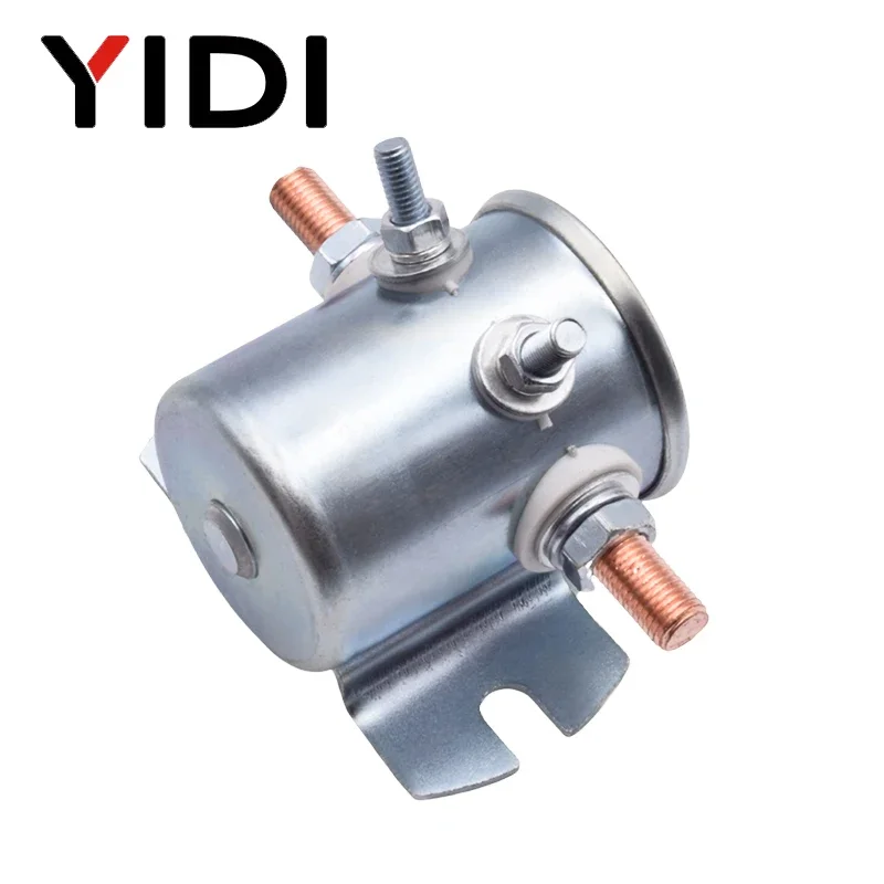 Universal High Current Car Electric Winch Solenoid Motor Starter Relay 12V 24V DC 4 Terminals Fit Golf Cart Forklift Marine