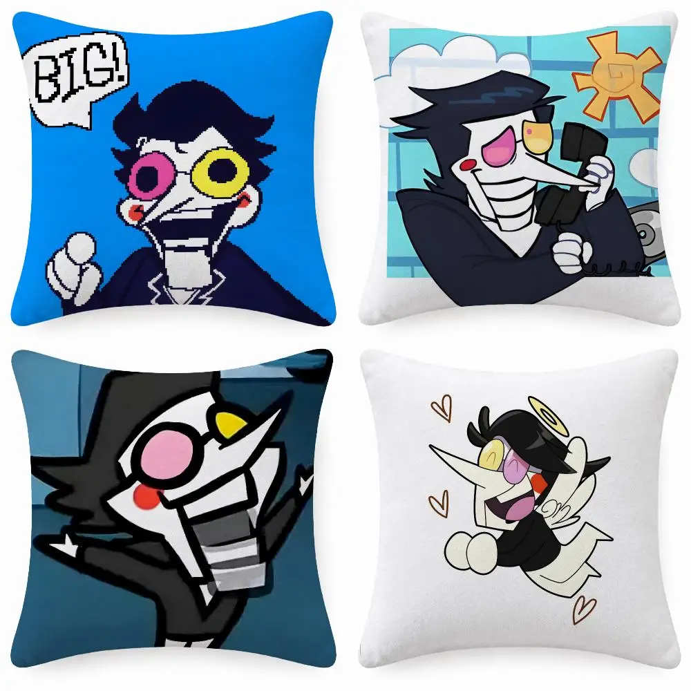 Game Deltarune S-Spamton Cushion Cover Soft Short Plush Anti-Mite Sofa Bedroom Den Car Dorm Decor Gifts