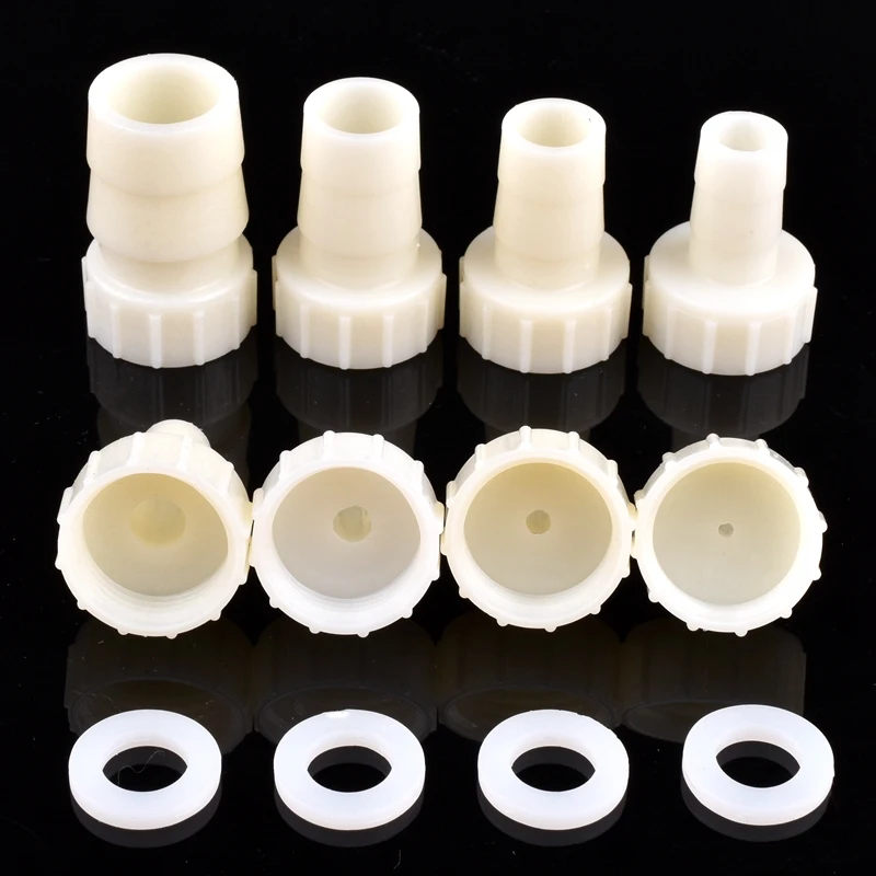 2~200 Pcs Female Thread G1/2-4~20mm PP Pagoda Connector Hose Watering Joint Aquarium Accessories Garden Irrigation Joint Fitting