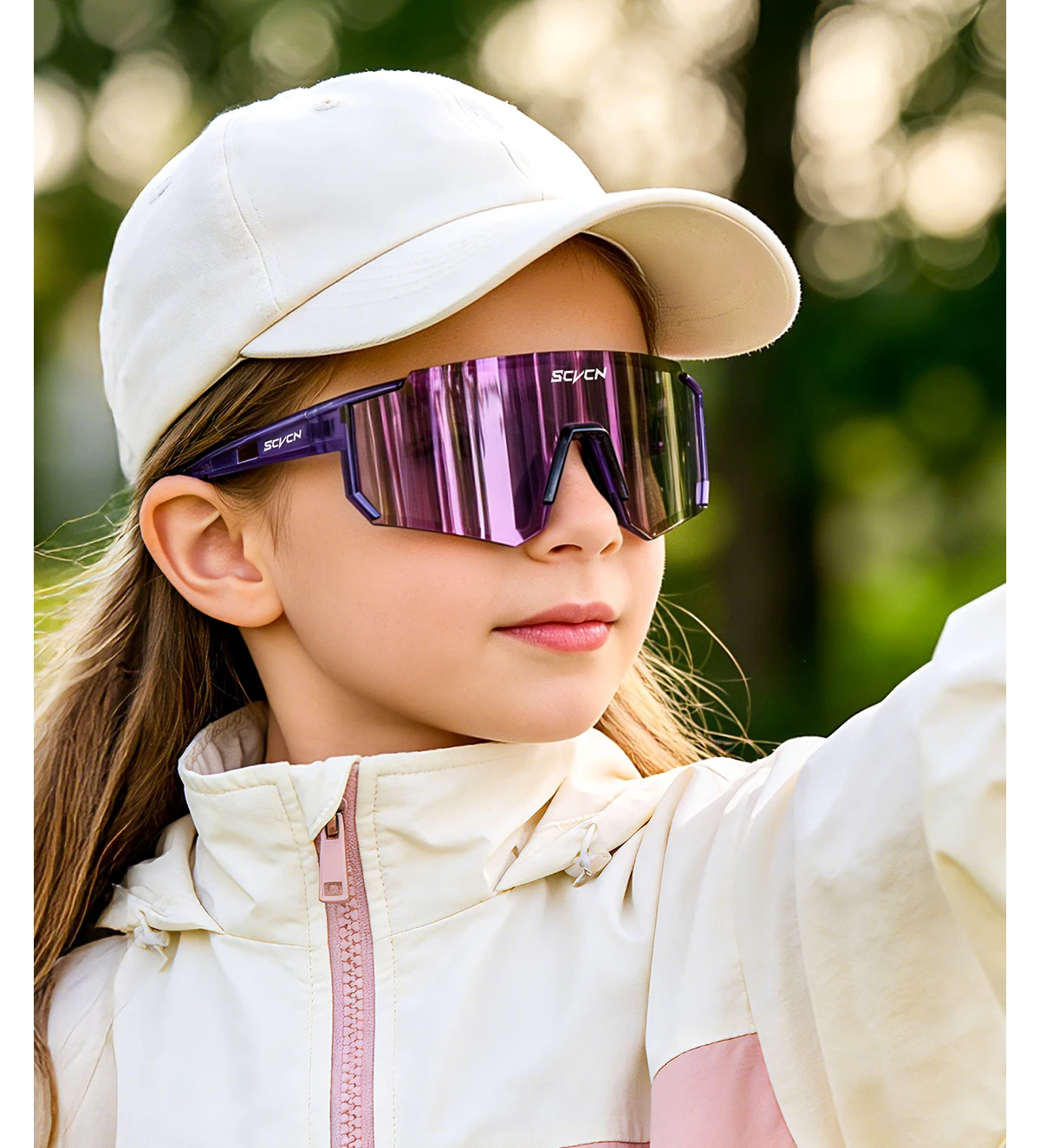 SCVCN Kinder-Radsportbrillen Mädchen-Sportbrillen UV400 Jungen Baseball Outdoor Laufen Wandern Eyewear Sonnenbrillen 2026 – Detail 17