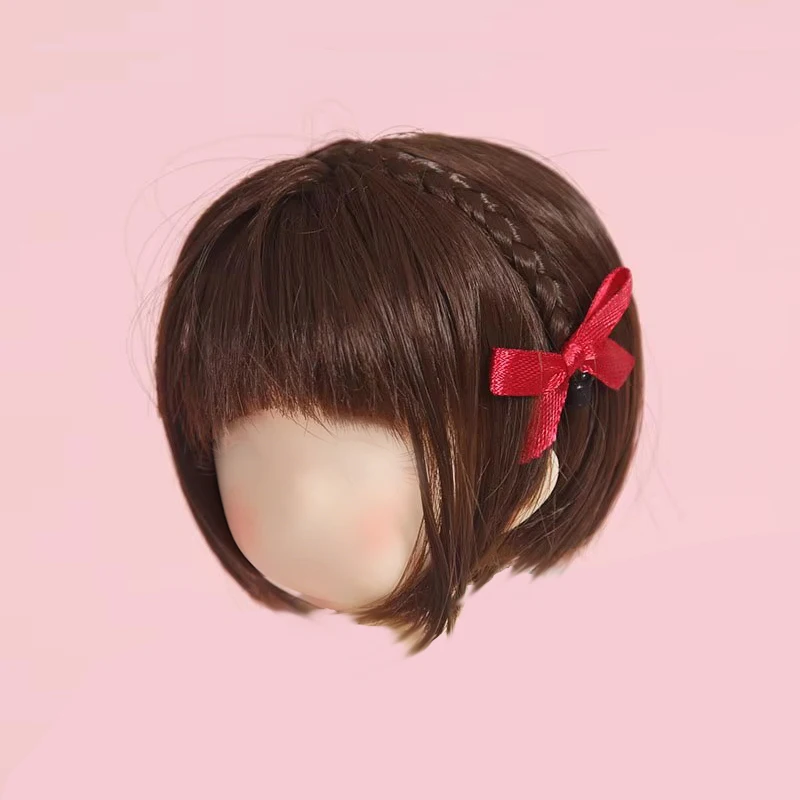 

новый 1/6 Bjd SD DD кукла парик высокой температуры Розовый золотой розовый модные длинные волнистые вьющиеся волосы короткие волосы BJD волосы кукла парик