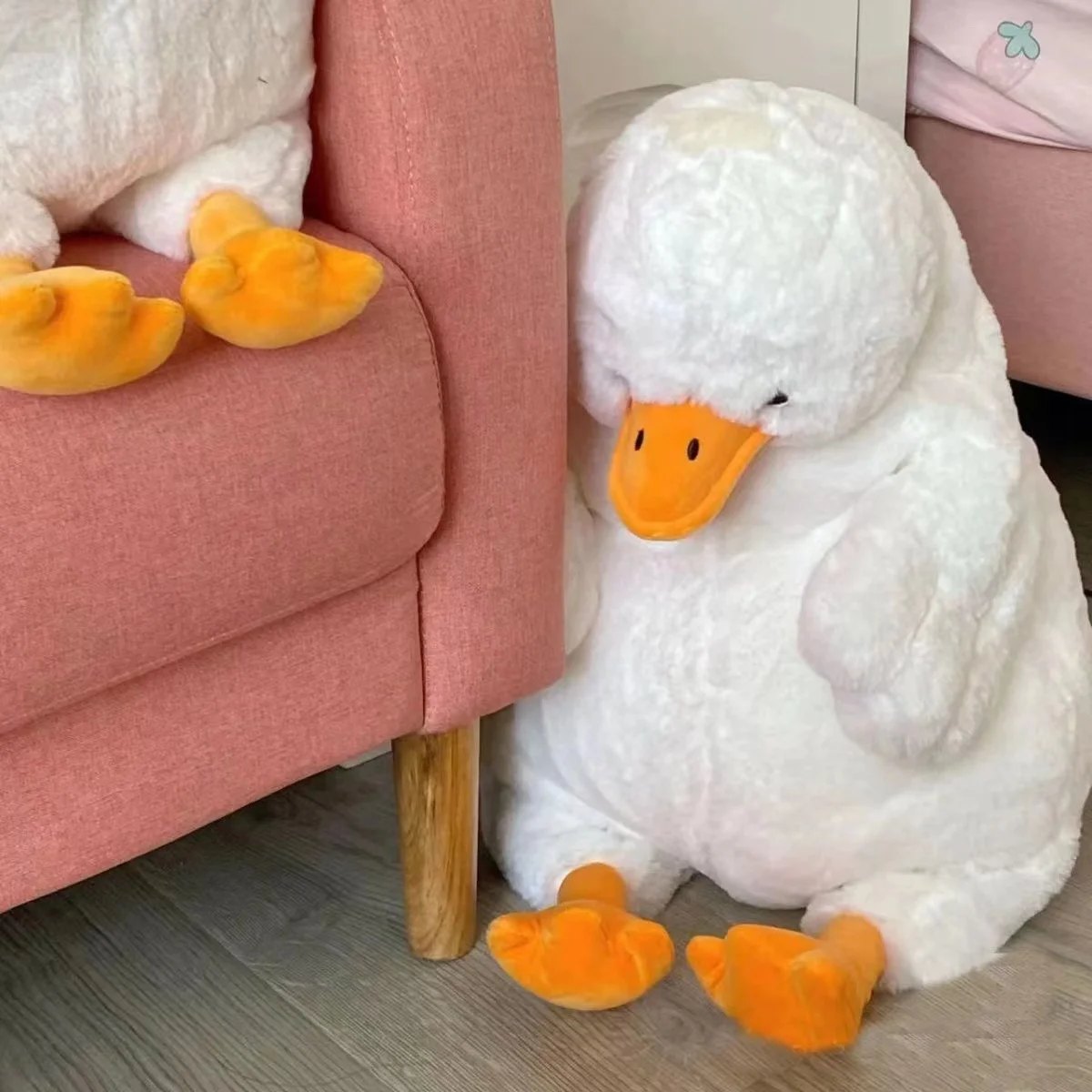 Dumb Duck Kawaii Stuffed Animals Macio Confortável Lance Pillow White Doll Presente de Ano Novo Para Meninas E Meninos Criança Plush Abraços