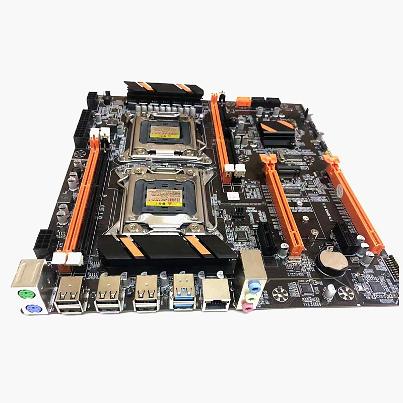 New x79 dual main board cpu set 2011 pin support server ddr3 memory e5-2696 2680v2