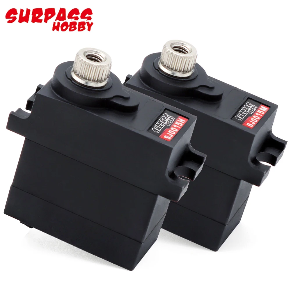 Surpass Hobby SJ0015M 4.8-6.0V 3.6kg/ SJ0015H 6-8.4V 4.5kg Metal Gear Waterproof 15g Digital Servo For RC Airplane/ Car/ Boat