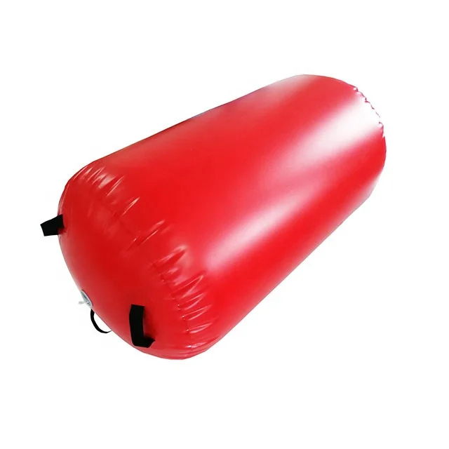 Red Air Track on Sale Waterproof PVC Inflatable Gym Equipment DWF Fabric Gymnastic Barrel for Fitness