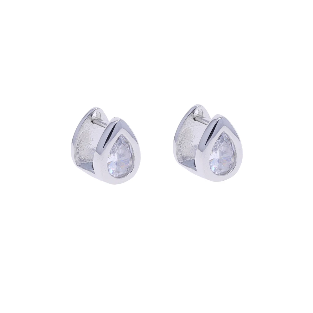 Ear Studs Waterdrop-Shaped Cubic Zirconia Earring Fashionable Design Elegant Gift New Wholesale For Women Girls